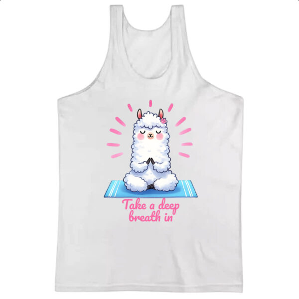 Camiseta Regata Lhama Take a deep breath