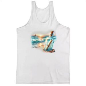 Camiseta Regata Mensagem na garrada travel art