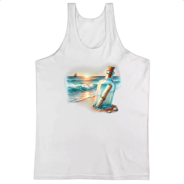 Camiseta Regata Mensagem na garrada travel art