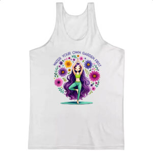 Camiseta Regata Namaste Yoga Girl Flowers