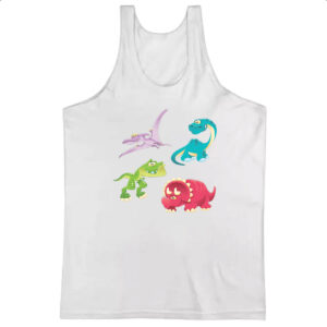 Camiseta Regata Cute dinossauros