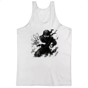 Camiseta Regata Ninja Smoke Grafite Arte