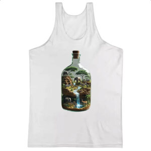 Camiseta Regata Oasis Africano na Garrafa