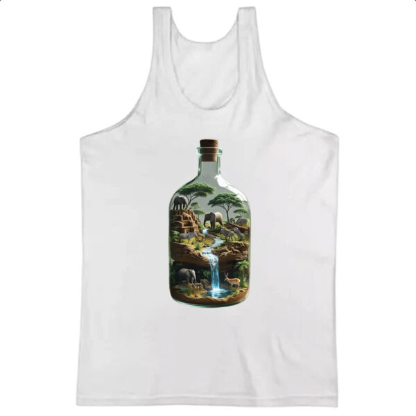 Camiseta Regata Oasis Africano na Garrafa