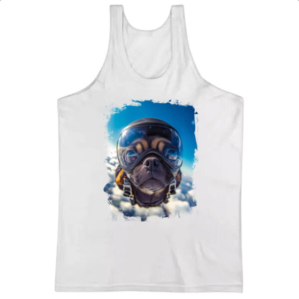 Camiseta Regata Pug paraquedista