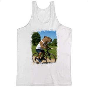 Camiseta Regata Capivara de bicicleta