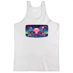 Camiseta Regata Nostalgia anos 80 neon