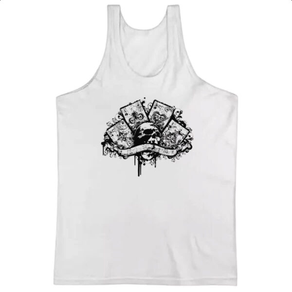 Camiseta Regata Quadra de ases caveira