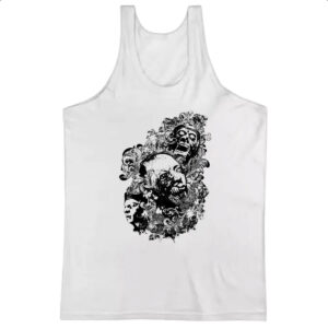 Camiseta Regata Zumbis psicodelico arte
