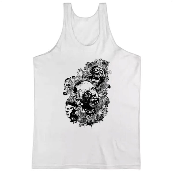 Camiseta Regata Zumbis psicodelico arte