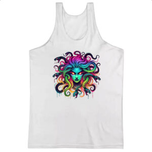 Camiseta Regata Medusa Neon Art