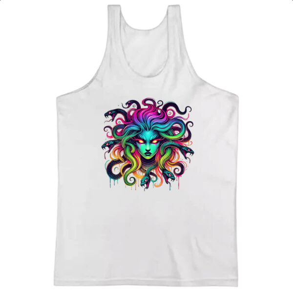 Camiseta Regata Medusa Neon Art