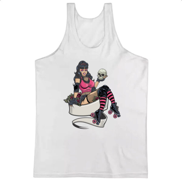 Camiseta Regata Patinadora com cranio