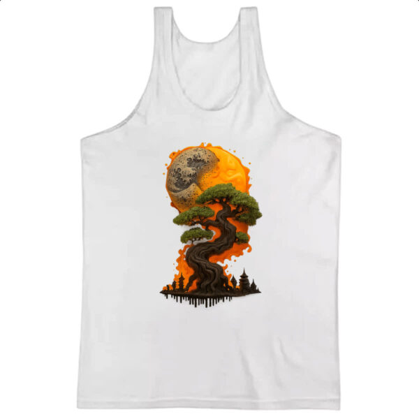 Camiseta Regata Bonzai sunset fire art