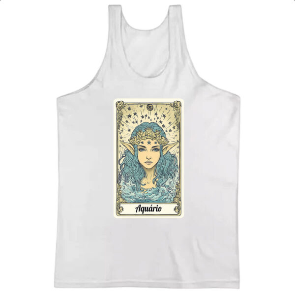Camiseta Regata Carta Taro Signo Aquario