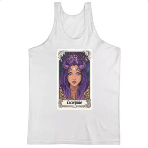 Camiseta Regata Carta Taro Signo Escorpiao