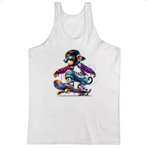 Camiseta Regata Chinpanze hip hop neon