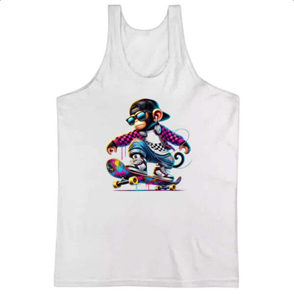 Camiseta Regata Chinpanze hip hop neon