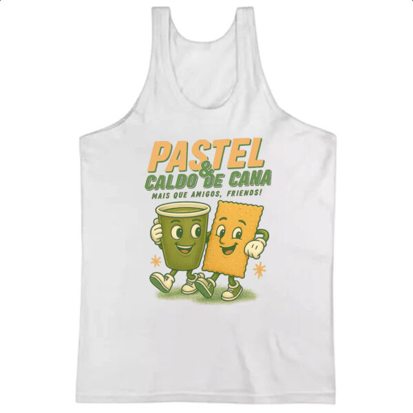 Camiseta Regata Pastel e Caldo de Cana