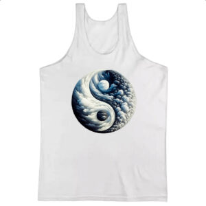 Camiseta Regata Yin Yang Nuvens