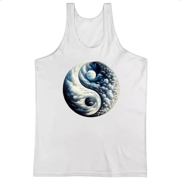 Camiseta Regata Yin Yang Nuvens