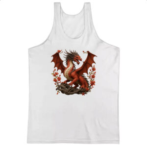 Camiseta Regata Dragao vermelho japones