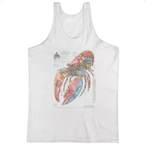 Camiseta Regata Lagosta Mecanica Interna Cyberpunk