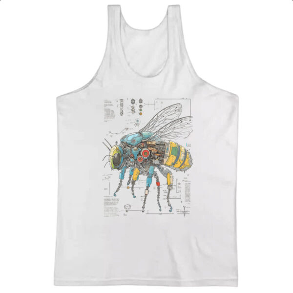 Camiseta Regata Mosca Mecanica Interna Cyberpunk