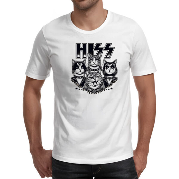 Camiseta Unissex HISS Gatos do Rock - Imagem 2