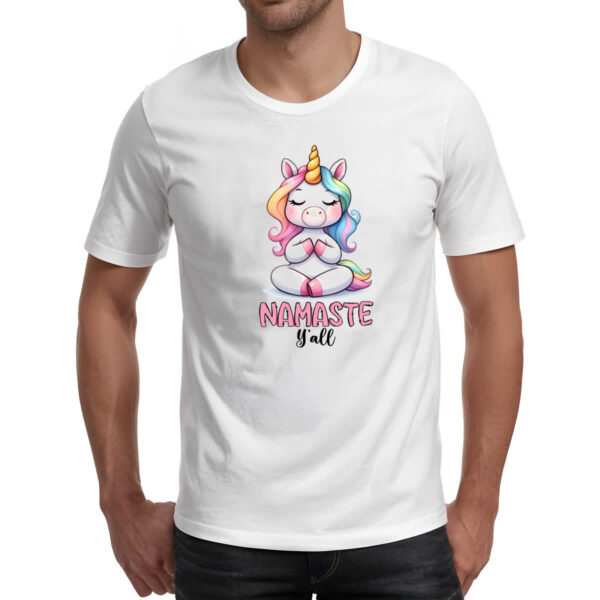 Camiseta Unissex Namaste Unicornio - Imagem 2