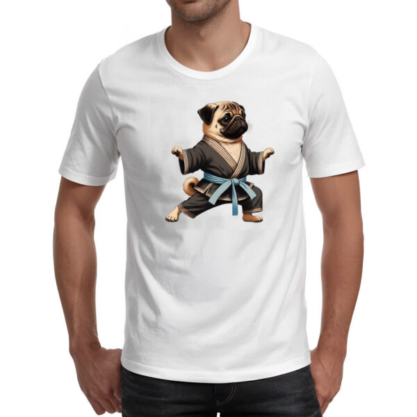 Camiseta Unissex Pug Karate - Imagem 2