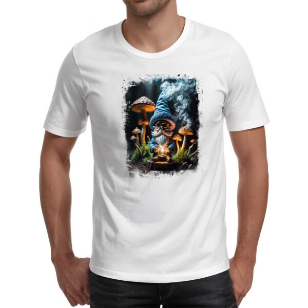 Camiseta Unissex Floresta Gnomo Cogumelo - Imagem 2