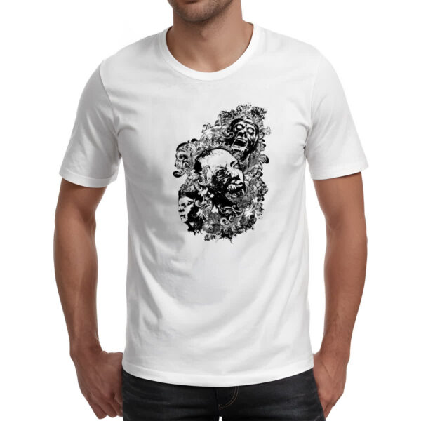 Camiseta Unissex Zumbis psicodelico arte - Imagem 2