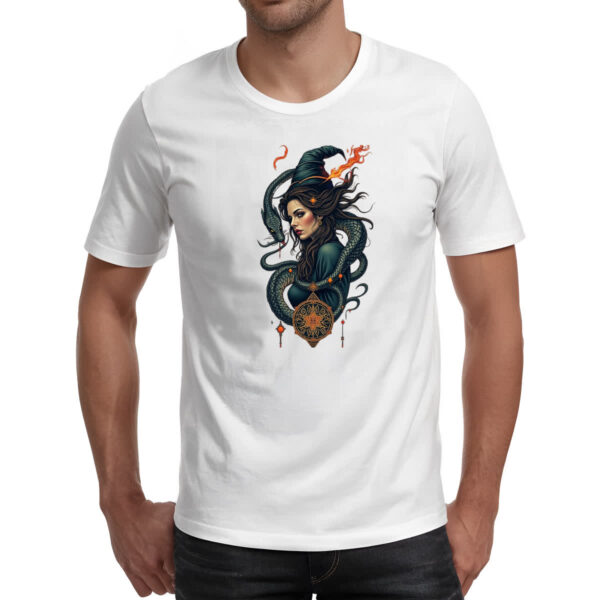 Camiseta Unissex Feiticeira e a serpente - Imagem 2