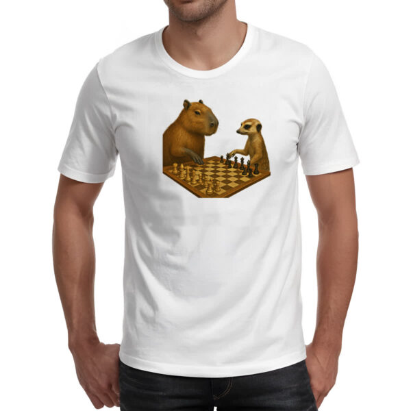 Camiseta Unissex Xadrez Capivara vs Suricato - Imagem 2