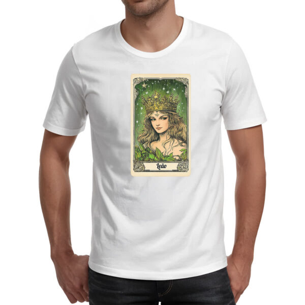 Camiseta Unissex Carta Taro Signo Leao - Imagem 2