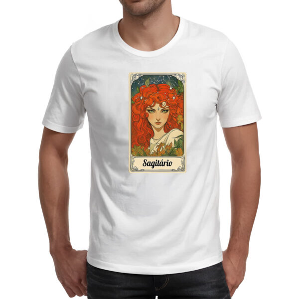Camiseta Unissex Carta Taro Signo Sagitario - Imagem 2