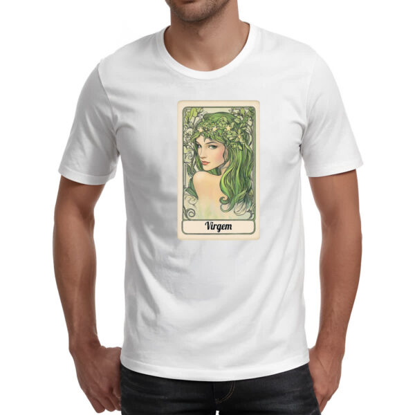 Camiseta Unissex Carta Taro Signo Virgem - Imagem 2