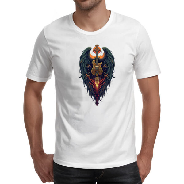 Camiseta Unissex Guitarra asas - Imagem 2