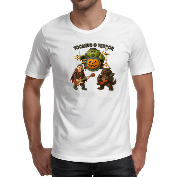 Camiseta Unissex Tocando o terror - Imagem 2