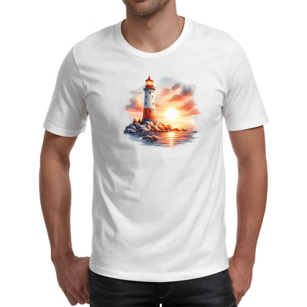 Camiseta Unissex Farol travel art - Imagem 2