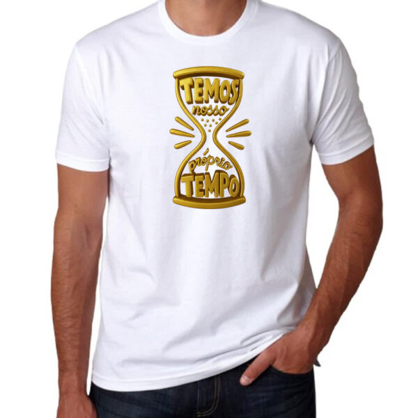 Camiseta Unissex Temos nosso proprio tempo 3D - Imagem 3