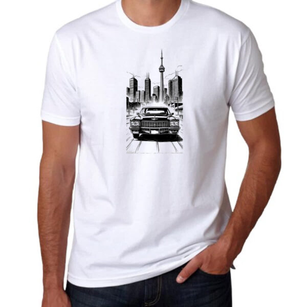 Camiseta Unissex Cadillac manga art line - Imagem 3