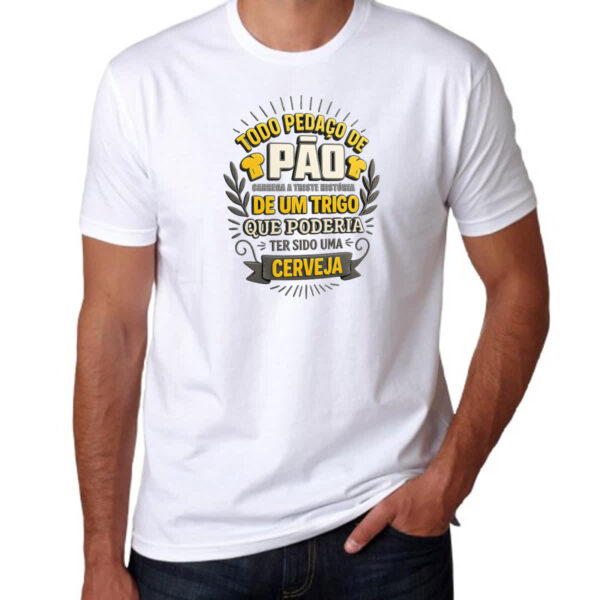 Camiseta Unissex Todo pedaco de pao - Imagem 3