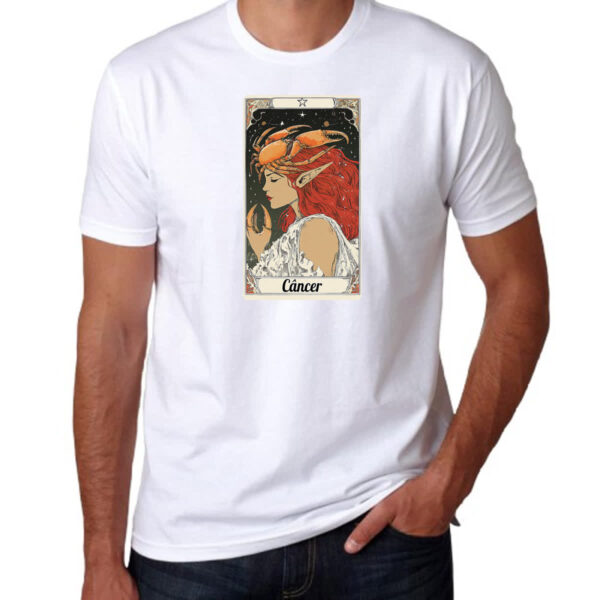 Camiseta Unissex Carta Taro Signo Cancer - Imagem 3