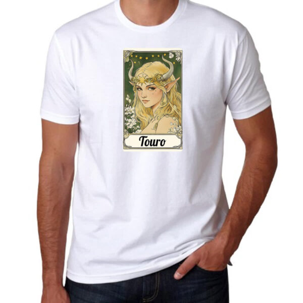 Camiseta Unissex Carta Taro Signo Touro - Imagem 3