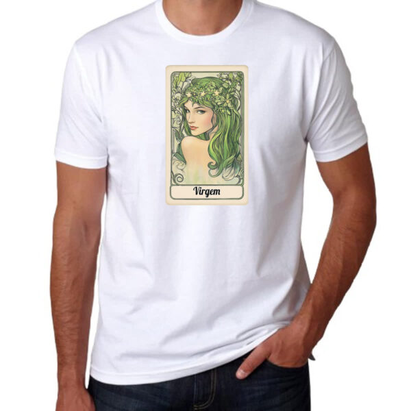 Camiseta Unissex Carta Taro Signo Virgem - Imagem 3