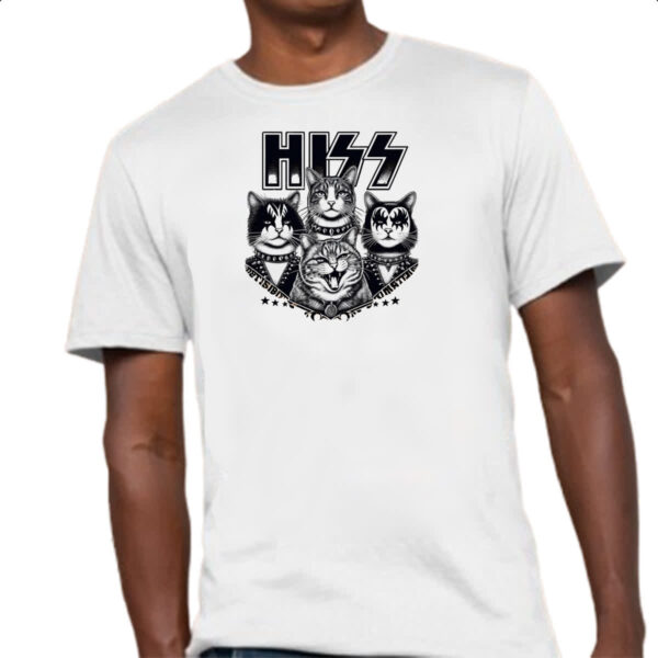 Camiseta Unissex HISS Gatos do Rock - Imagem 4