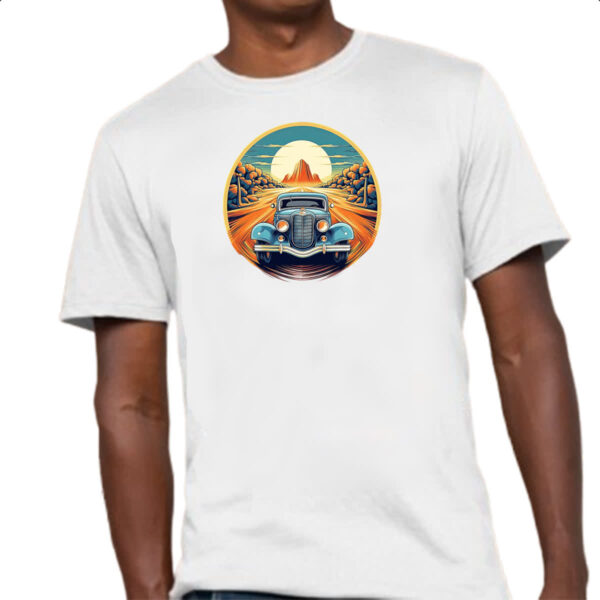 Camiseta Unissex Vintage Carro Classico 06 - Imagem 4