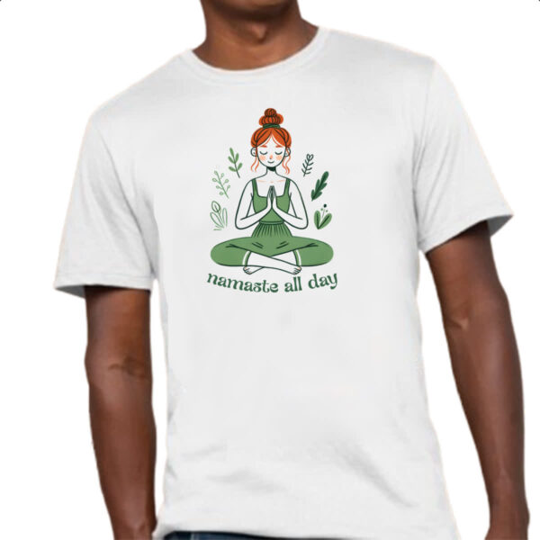 Camiseta Unissex Yoga all day - Imagem 4